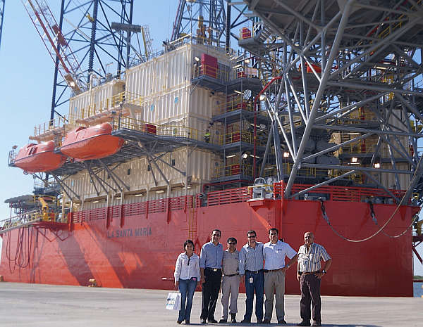 Ejecutivos de PPI, realizan visita al Puerto de Dos Bocas