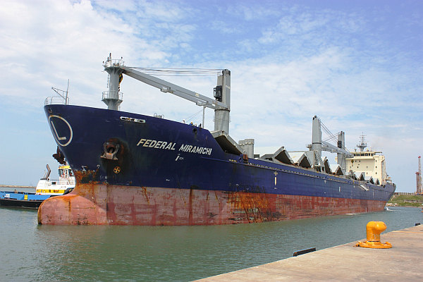Inicia la temporada de exportación de azucar 2013, en el Puerto de Dos Bocas