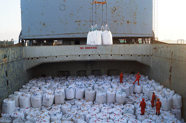 Inicia la temporada de exportación de azucar 2013, en el Puerto de Dos Bocas