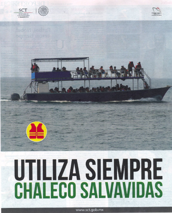 Usa siempre chaleco salvavidas