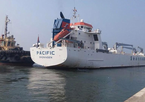 Zarpe del segundo buque platanero Pacific Groningen