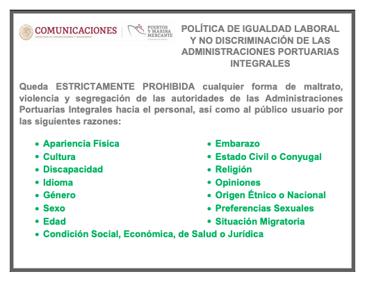 Política de Igualdad Laboral y NO Discriminación