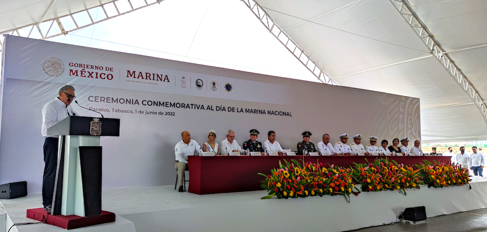 80 aniversario del día de la Marina Nacional en el puerto Dos Bocas 2022