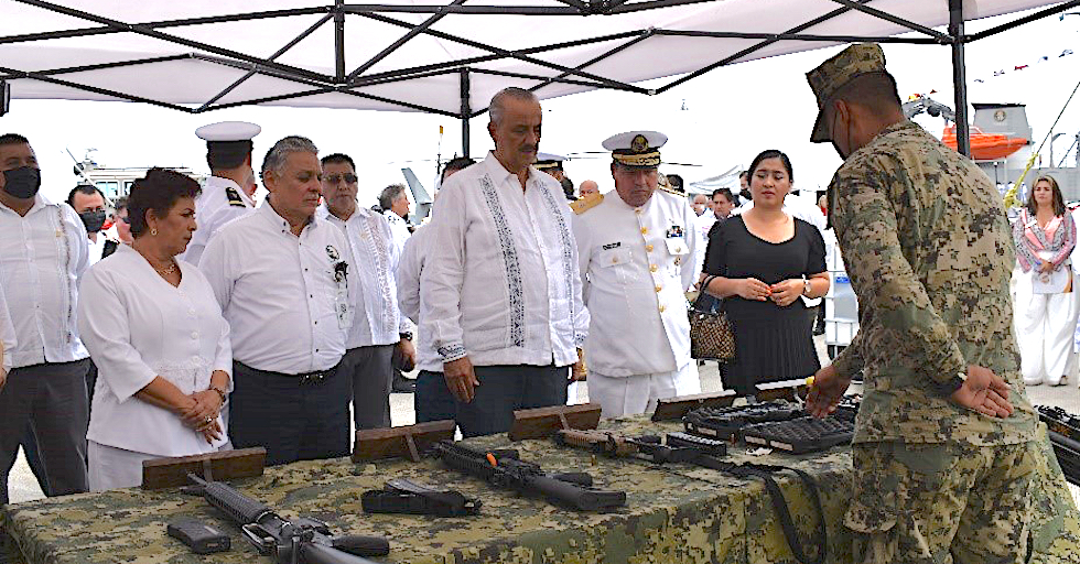 80 aniversario del día de la Marina Nacional en el puerto Dos Bocas 2022