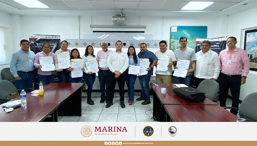 Concluye la capacitación del Programa Sello Dos Bocas con la entrega de los reconocimientos de Interpretación de las Normas ISO 9001, ISO 14001 e ISO 45001.