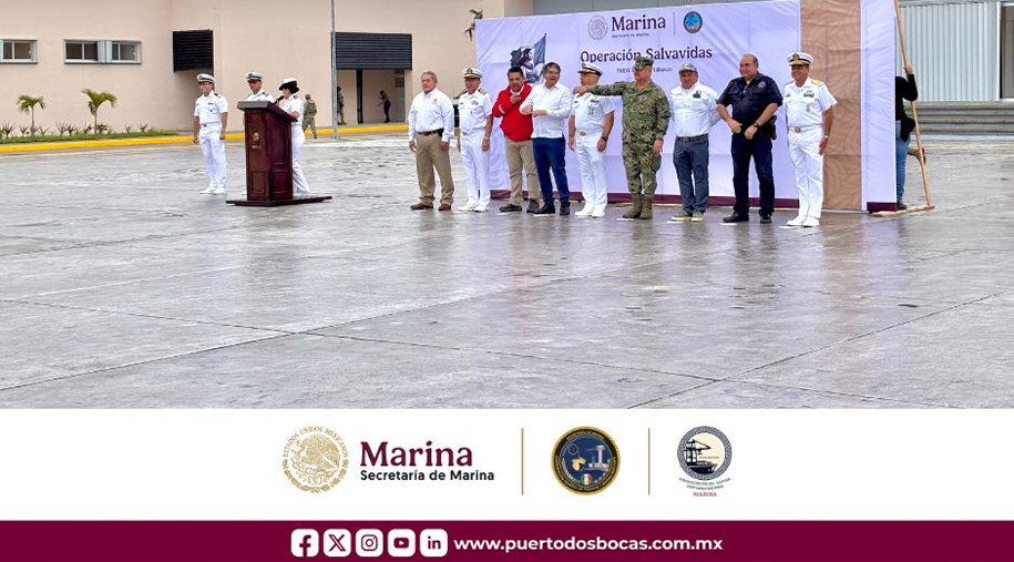 Banderazo de arranque de la operación salvavidas