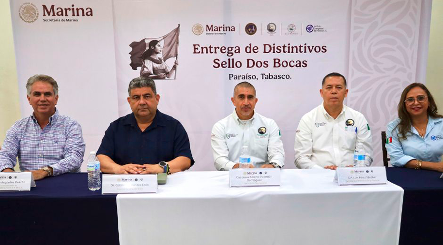 Reconocimiento a prestadores de servicios portuarios por la obtención del distintivo sello DOS BOCAS