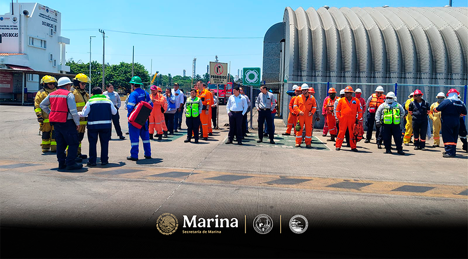 Marina en coordinación con la Secretaría de Salud implementaron brigadas de vacunación contra el sarampión, en Tabasco.